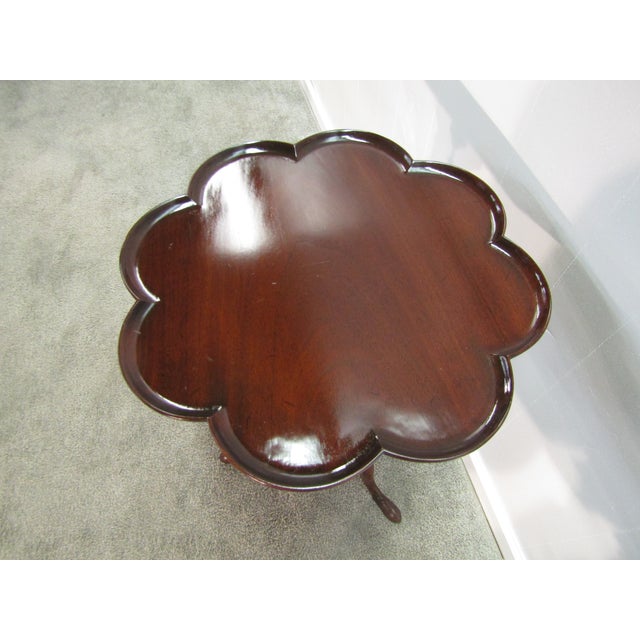 Kittinger Kittinger Old Dominion Solid Mahogany Tilt Top Lamp Table For Sale - Image 4 of 7