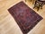 Vintage Persian Sarouk Area Rug, Hand-Knotted Wool, Allover Floral Pattern, 3x5, Red& Navy For Sale - Image 12 of 14