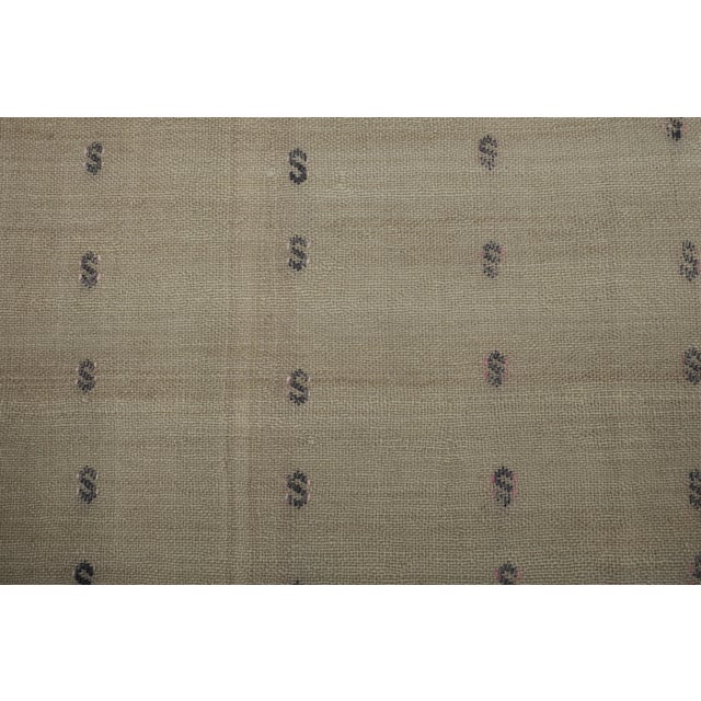 Camel Turkish Camel Hemp Sisal Kilim Rug For Sale - Image 8 of 11