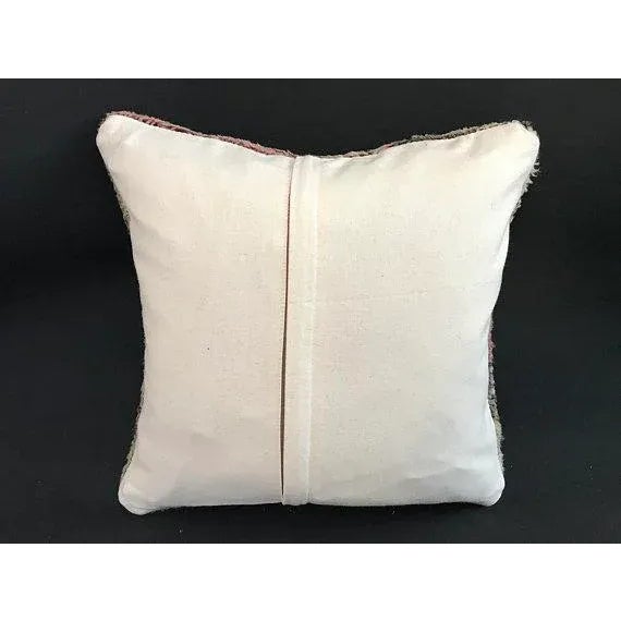 Turkish Anatolian Oushak Wool Pillow Case For Sale - Image 4 of 9