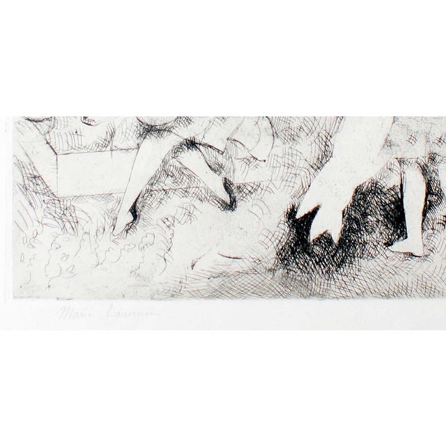 Marie Laurencin, Le Bal Etching, Figurative Print, Marie Laurencin, 1920s, Unframed For Sale - Image 4 of 6