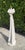 Sculptural vintage postmodern floor lamp in textured plaster, designed in the manner of John Dickinson. The tall column...