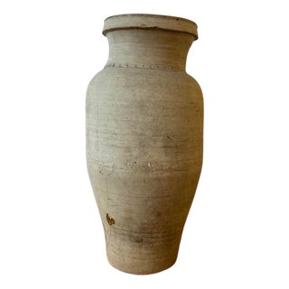 Large Hand Thrown Moroccan Terracotta Olive Pot For Sale