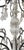 Elegant Italian Rock Crystal & Black Metal Chandelier. 20th Century. For Sale - Image 4 of 11