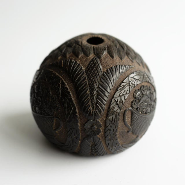 Brown Antique Sailors Bugbear, Naive Folk Art Carved Coconut, Late 18th/Early 19th Century For Sale - Image 8 of 17