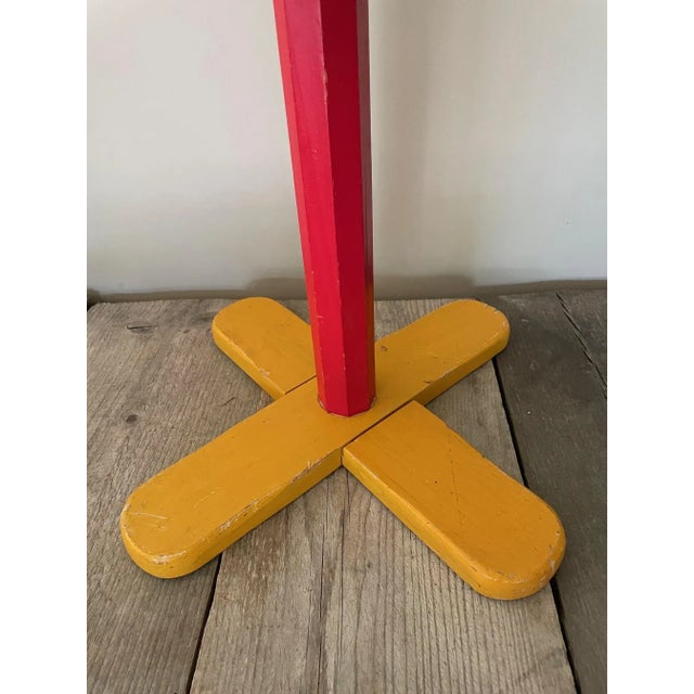 Wood Pierre Sala Pencil Coat Rack, 1980s For Sale - Image 7 of 10