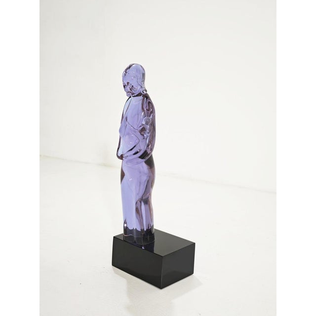 Mid-Century Modern Murano Glass Sculpture Woman and Baby Maternity, Italy, 1970s For Sale - Image 12 of 14