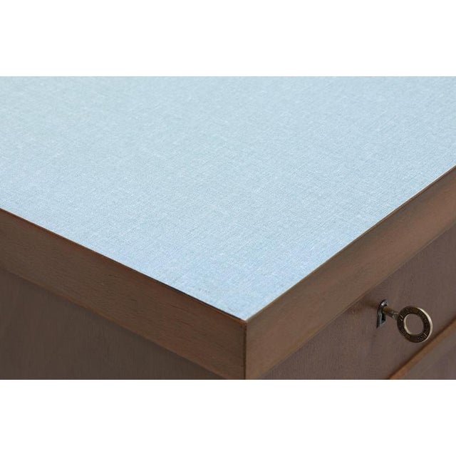 Wood Mid-Century Desk with Formica Surface and Drawers, 1950s-1960s For Sale - Image 7 of 14