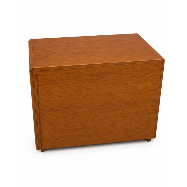 Petite Teak Dresser, Three Drawers, Nightstand, Mid Century, MCM, Bedroom, Danish Modern, End Table, c. 1960s...