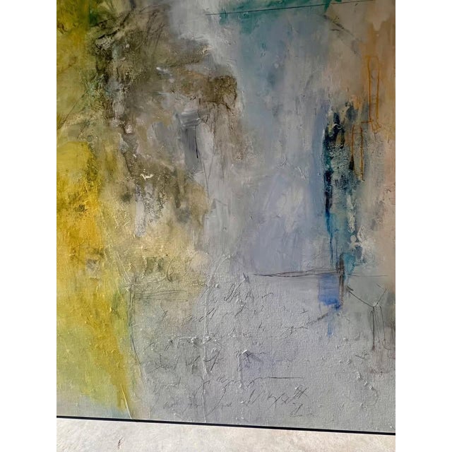 Large Scale Original Abstract Mixed Media Painting on Canvas Artist Amy Gordon For Sale - Image 4 of 9