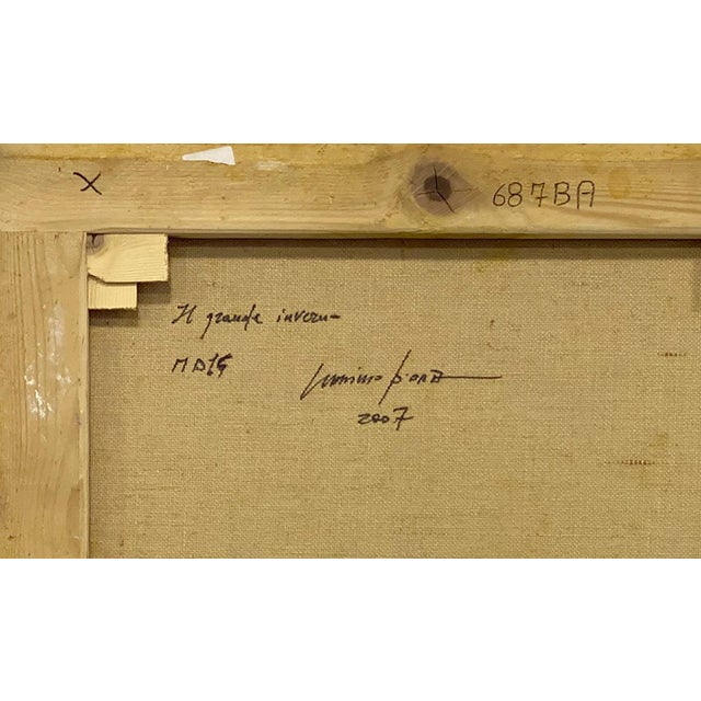 Massimo d'Orta, Il Grande Inverno MD 14, Abstract Painting, Mixed Media on Canvas, 2007 For Sale - Image 7 of 9