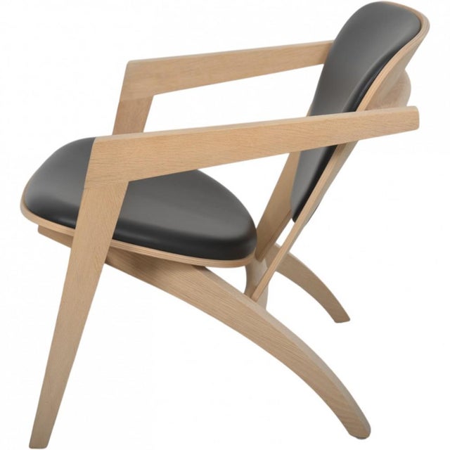 GE460 Butterfly Chair in Oak and Black Leather by Hans Wegner, 2015 For Sale - Image 13 of 18