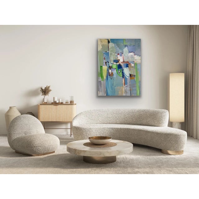 Contemporary Abstract Original Oil Painting For Sale - Image 4 of 12