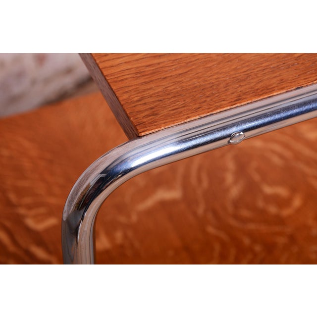 1930s Bauhaus Side Table by Marcel Breuer for Mücke-Melder, Czech Republic, 1930s For Sale - Image 5 of 10