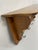 Vintage French Tiger Oak 27" Wall Shelf Coat and Hat Rack For Sale - Image 11 of 17