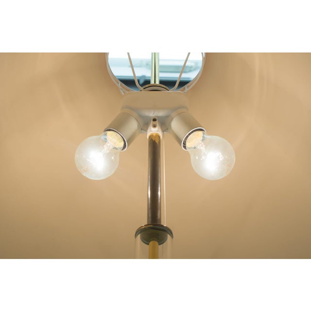 Metal Hollywood Regency Brass & Acrylic Floor Lamp, 1960s For Sale - Image 7 of 8