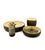 Metal Yellow Murano Glass Smoking Set from VeArt, Italy, 1970, Set of 4 For Sale - Image 7 of 18