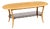 Mid-Century Blonde Oval Coffee Table Smoked Glass from Ercol, 1970s For Sale