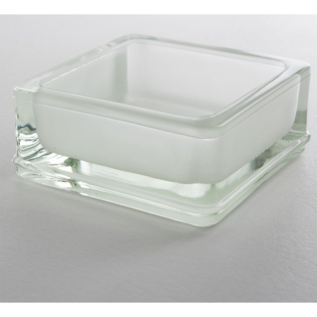Mid-Century Modern Lumax Molded Glass Ashtray, Desk Accessory Catchall, Design by Le Corbusier For Sale - Image 3 of 14