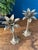 Metal Vintage Brass Palm Tree Candlesticks, Sculptural Tropical Form, Mid-Century For Sale - Image 7 of 18