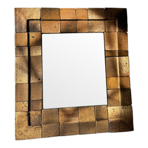 1960s Ceramic Mirror by Jean & Jeannine Palloure