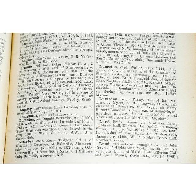 Red Fascinating Kelly's Handbook to the Titled, Landed and Official Classes 1914 Antique Book History For Sale - Image 8 of 11