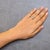 Early 21st Century 10K Two Tone Color 5/8 Cttw Diamond Kite and Twist Shank Ring (H-I Color,SI2-I1 Clarity) - Size 7 For Sale - Image 5 of 6