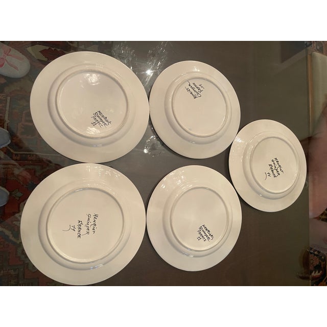 1950s Mid-Century Modern Henriot Quimper Breton Folk Dinnerware Collection - 33 Piece Set For Sale - Image 13 of 13