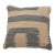 Arteverk Sand & Slate Gray Stepped Block Kilim Throw Pillow 17" X 17", Handwoven Afghan Wool For Sale