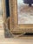 Large Vintage Parisian Street Scene Oil Painting of Victorian Woman in Ornate Gilt Frame For Sale - Image 14 of 17