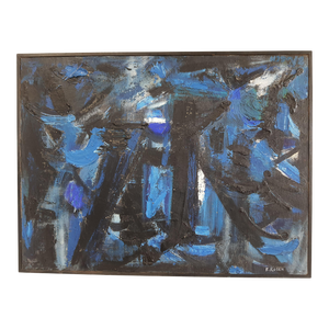 Mid 20th Century Mid-Century Modern Original Abstract Oil by Florence Rosen