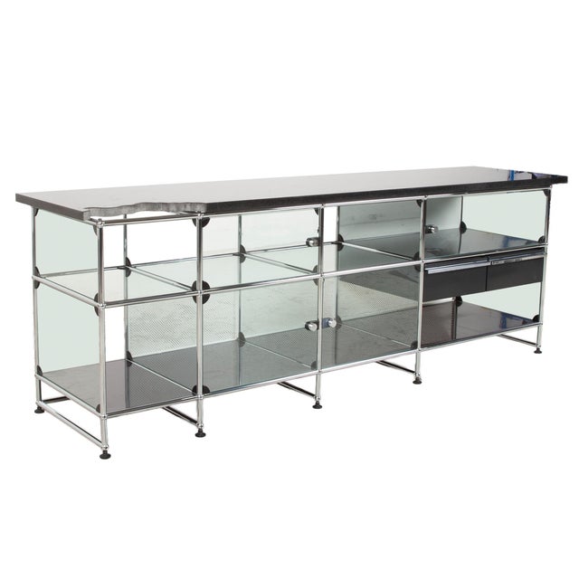 Sideboard in Black with Granite Top from USM Haller For Sale - Image 13 of 13