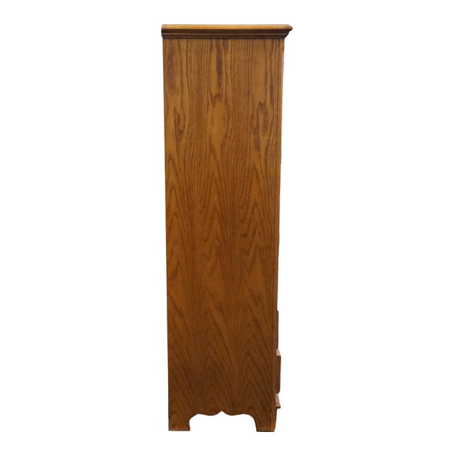 Thomasville Furniture Homecoming Collection Solid Oak Rustic Country Style 42" Door Chest 43811-340 For Sale - Image 13 of 14
