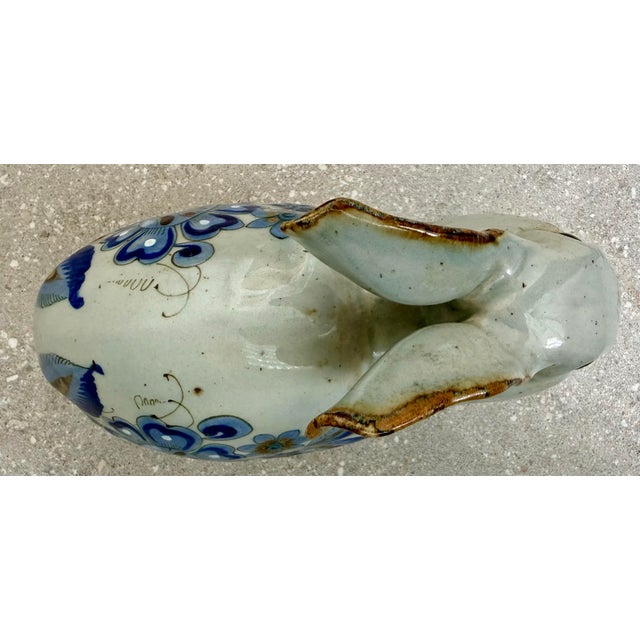 Late 20th Century Vintage ‘Ken Edwards Style’ Mexican Tonala Large Pottery Decorated Bunny, Rabbit For Sale - Image 5 of 12