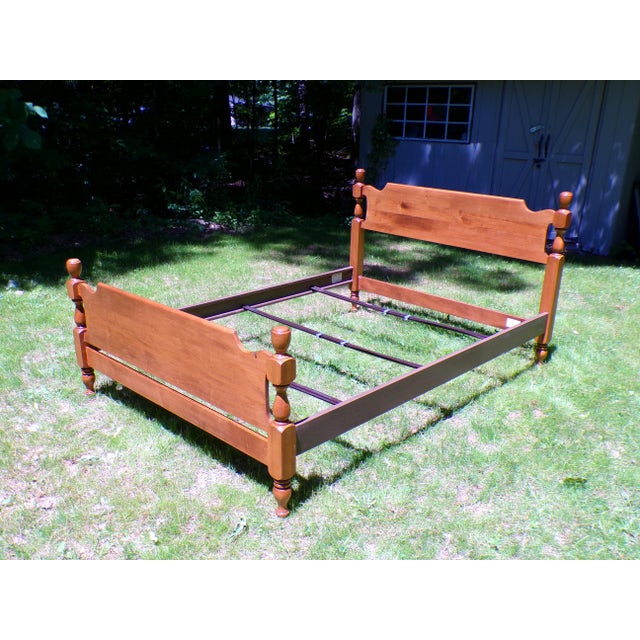Vintage Solid Maple Full Double Bed Sterlingworth Furniture For Sale - Image 9 of 16