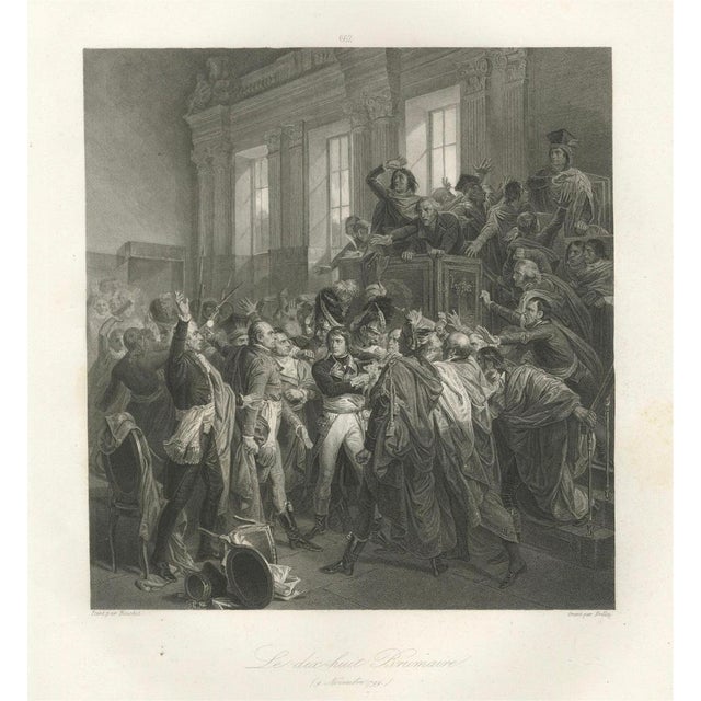 After François Bouchot, The Coup of 18 Brumaire Napoleon Seizes Power, Engraving, 1840 For Sale - Image 9 of 9