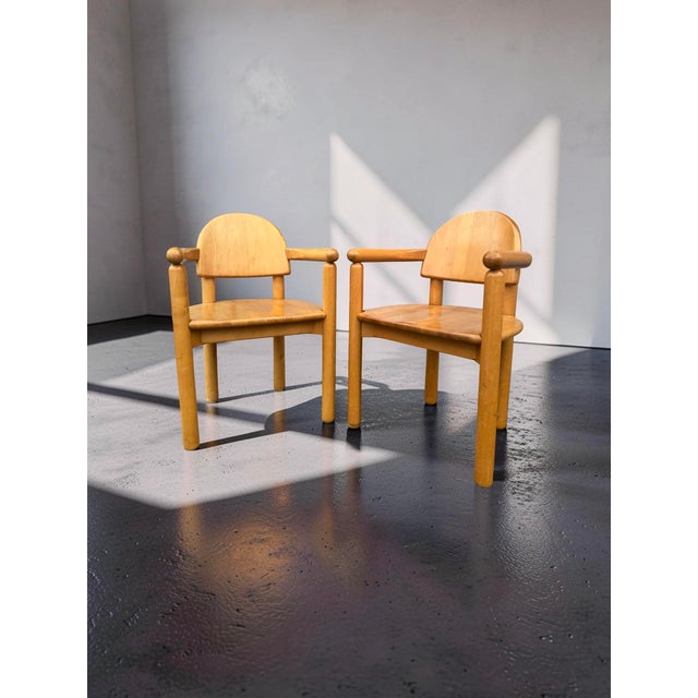 Dining Chairs in Beech by Rainer Daumiller, 1970s, Set of 8 For Sale - Image 4 of 9