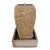 Peach Pebble Stacked Square Urn Fountain For Sale