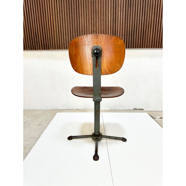 Wood Industrial Architect's Workshop Chair, Germany, 1930s For Sale - Image 7 of 18