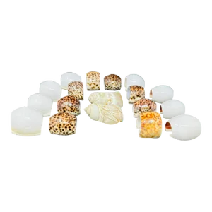 Vintage Assortment of Shell Napkin Rings a Set of 18