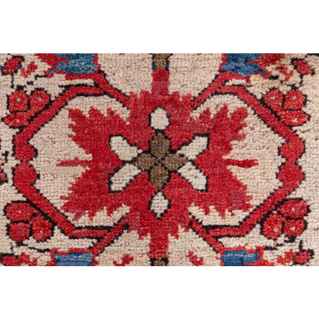 Blue 1920s Persian Sultanabad Rug For Sale - Image 8 of 9