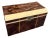 Antique English Art Deco Regency Faux Tortoiseshell and Faux Ivory Tea Caddy Box With Inlay For Sale
