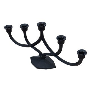 Vintage Cast Iron Candleholder from Giesserei Aachen For Sale