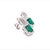 Natural Emerald Diamond Stud Earrings 14k Gold 2.74 TCW Certified For Sale - Image 10 of 12