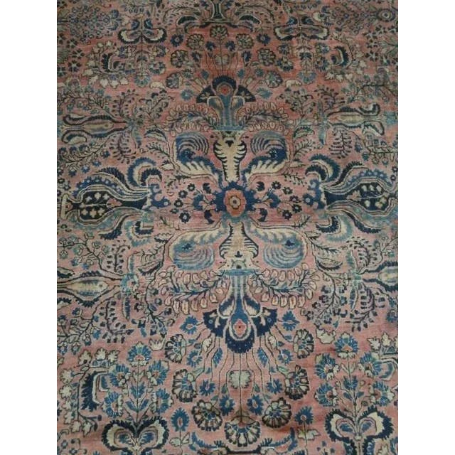 1900 - 1909 1900's Antique Persian Sarouk Palace Rug, 14'4" X 22'6" For Sale - Image 5 of 10