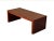 Contemporary 39" Simple Plank Wood Brown Rectangular Coffee Table Stand For Sale - Image 3 of 6