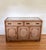 Beautiful vintage Drexel bamboo, wood, rattan, woven cane wicker, brass cabinet credenza buffet dresser. Comes with inset...