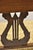 Vintage Italian Neoclassical Cherry Wood Dolphin Lyre Carved Rush Seat Bench For Sale - Image 9 of 12
