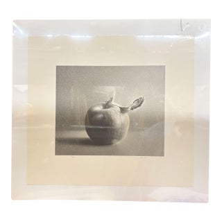 Vintage Martha Alf "Apple" Lithograph Print Limited Signed 187/250, Fixed to Matte Board For Sale