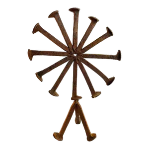 Vintage Iron Sculpture - Mid Century Iron Folk Art